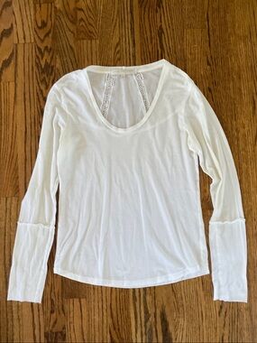Vintage Burning Torch White Cotton T-Shirt